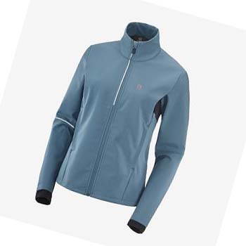 Chaquetas Salomon AGILE SOFTSHELL Mujer Azules | MX 2434GSO